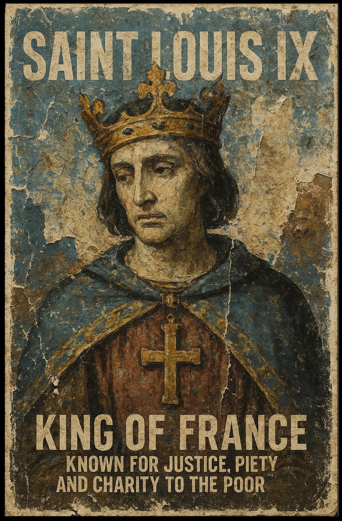 Saint Louis Ix King Of France Poster