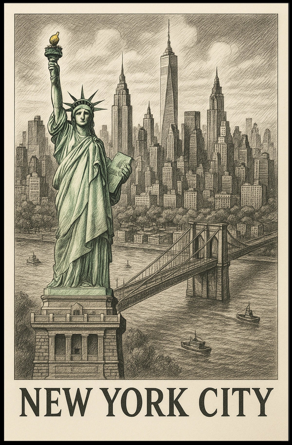 Iconic New York City Poster
