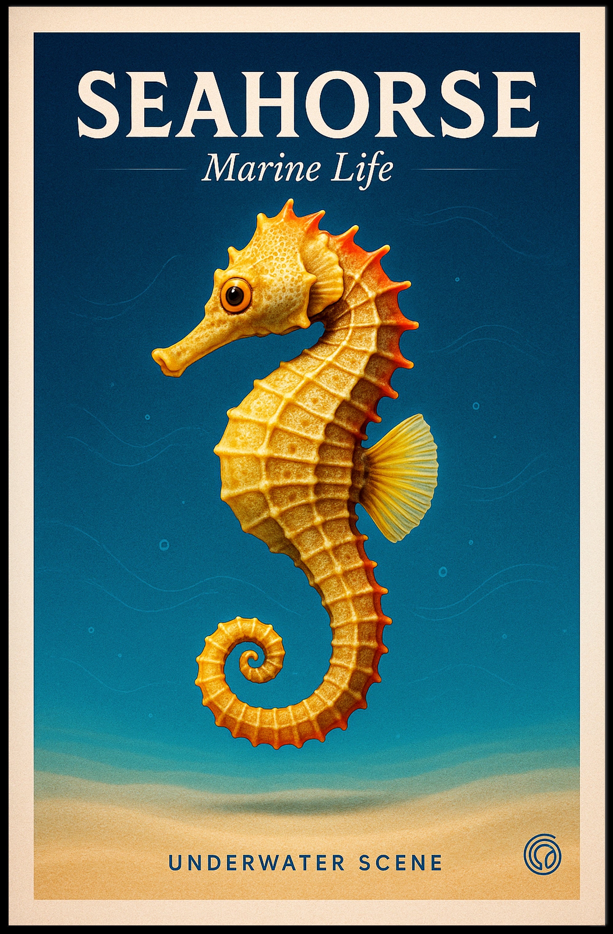 Seahorse Marine Life Poster PosterGoat