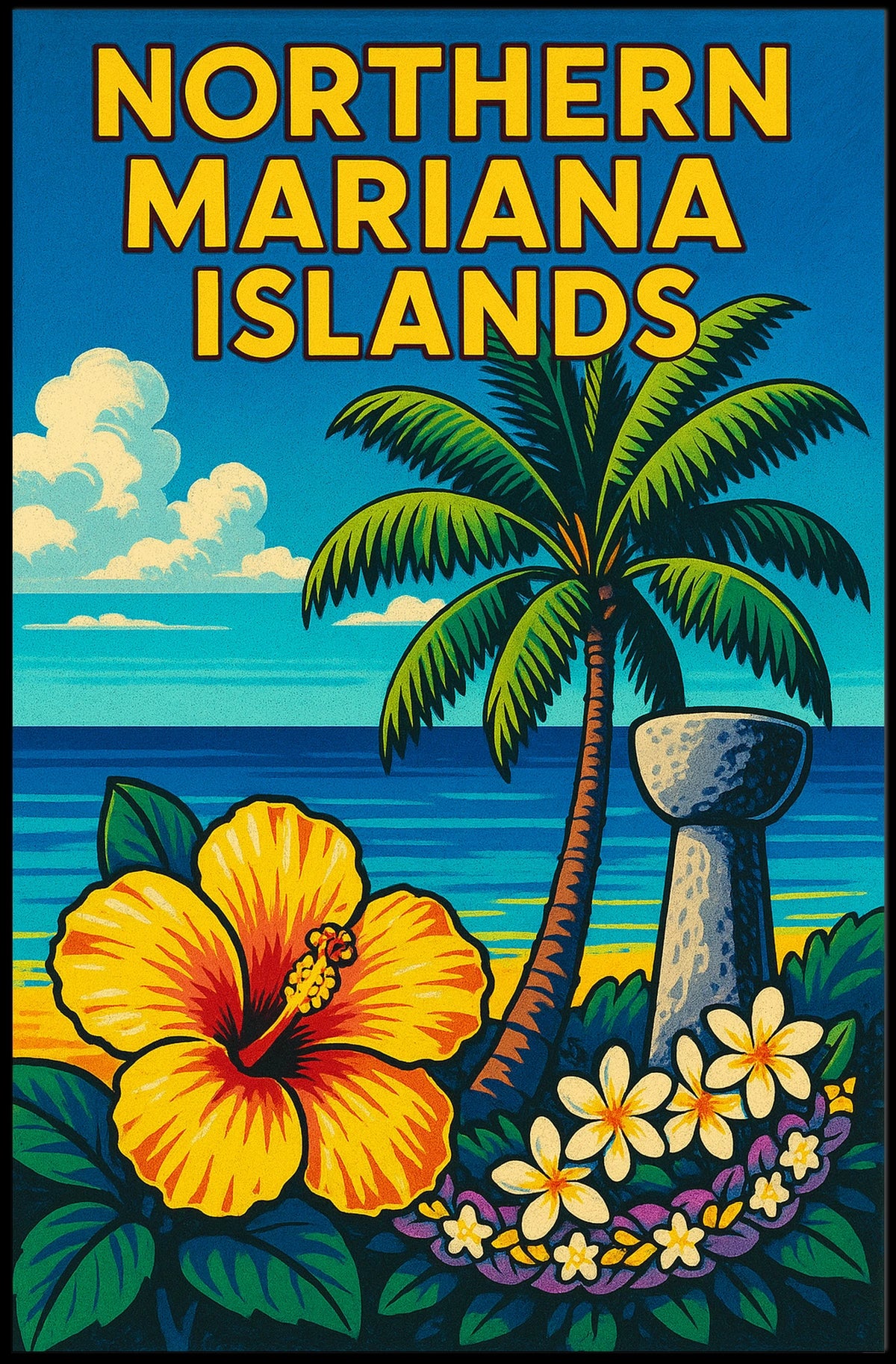 Northern Mariana Islands Paradise Poster