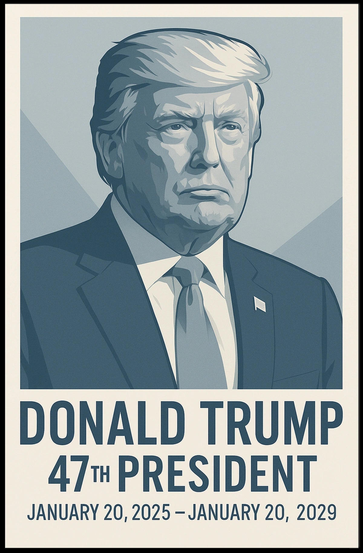 Donald Trump 47th President Poster
