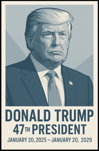 Donald Trump 47th President Poster