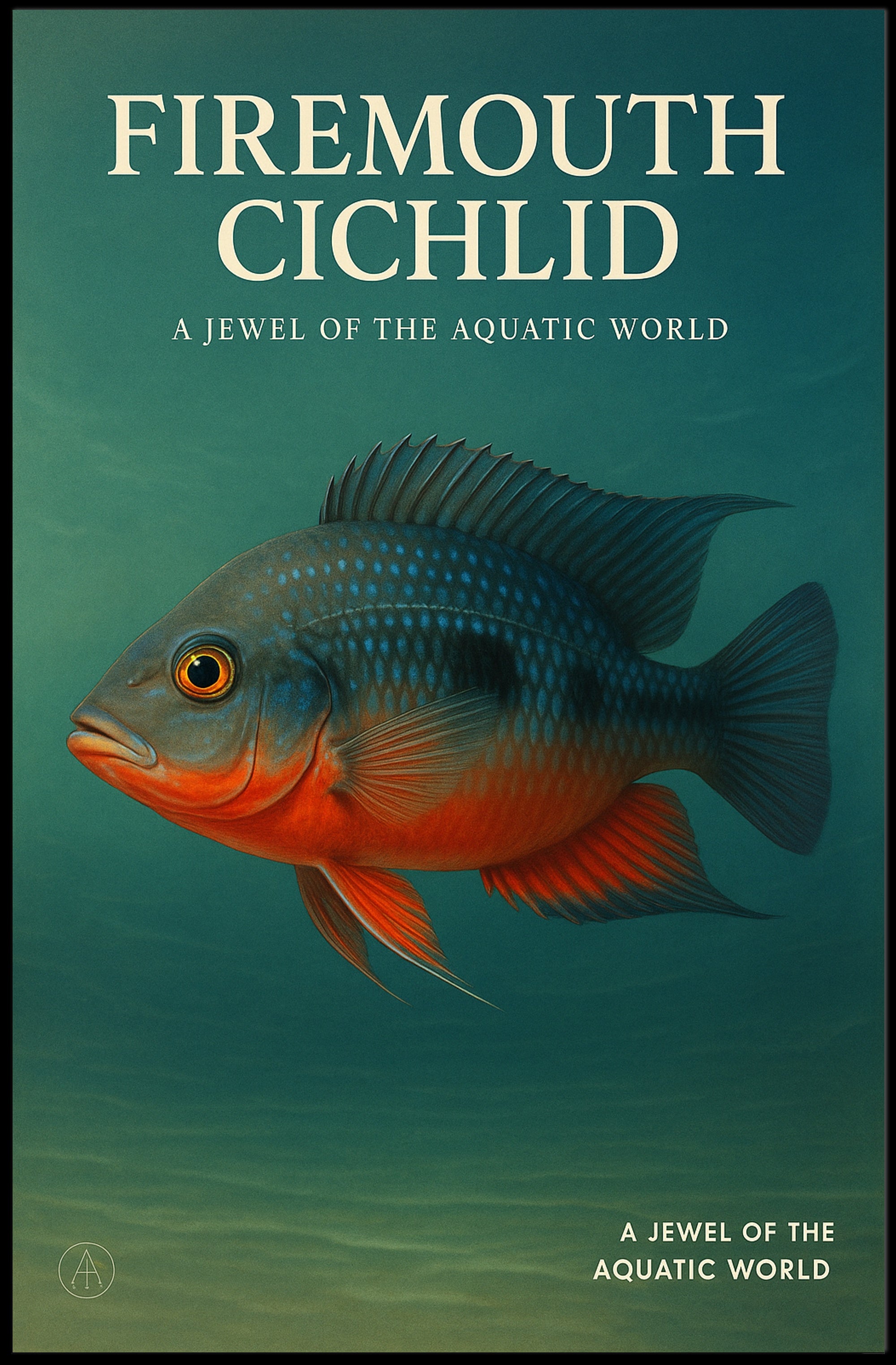 Firemouth Cichlid A Jewel of the Aquatic World Poster PosterGoat