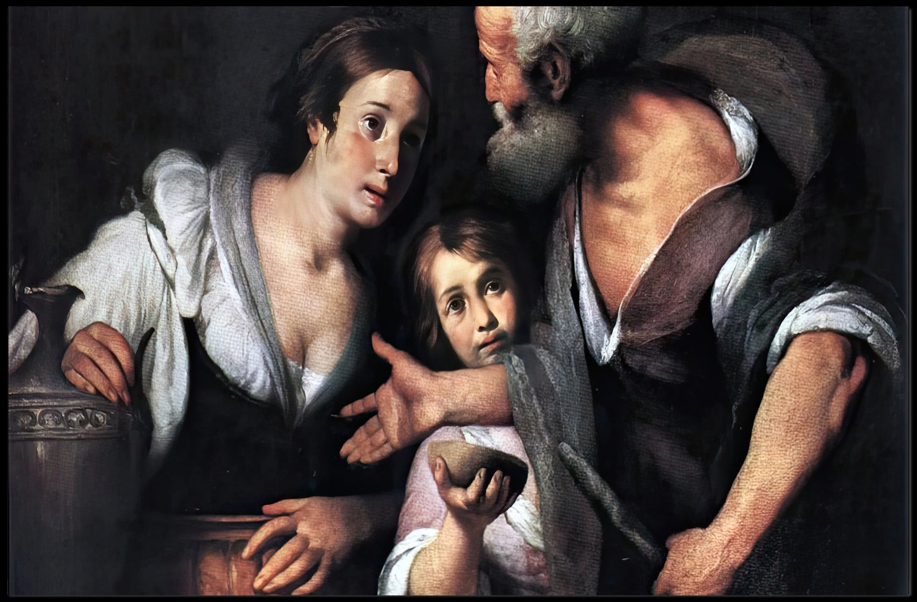 Classic Renaissance Family Scene in Historical or Heritage Poster