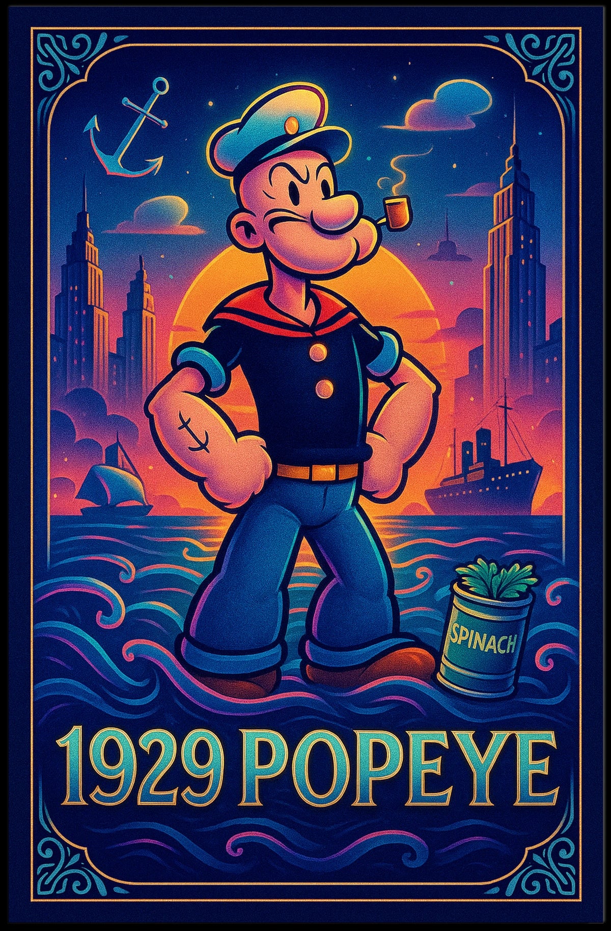 Popeye 1929 Art Poster POP-221