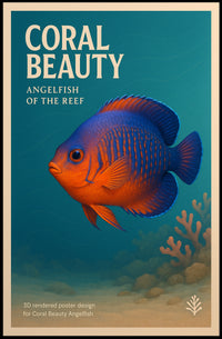 Coral Beauty Angelfish of the Reef Poster PosterGoat