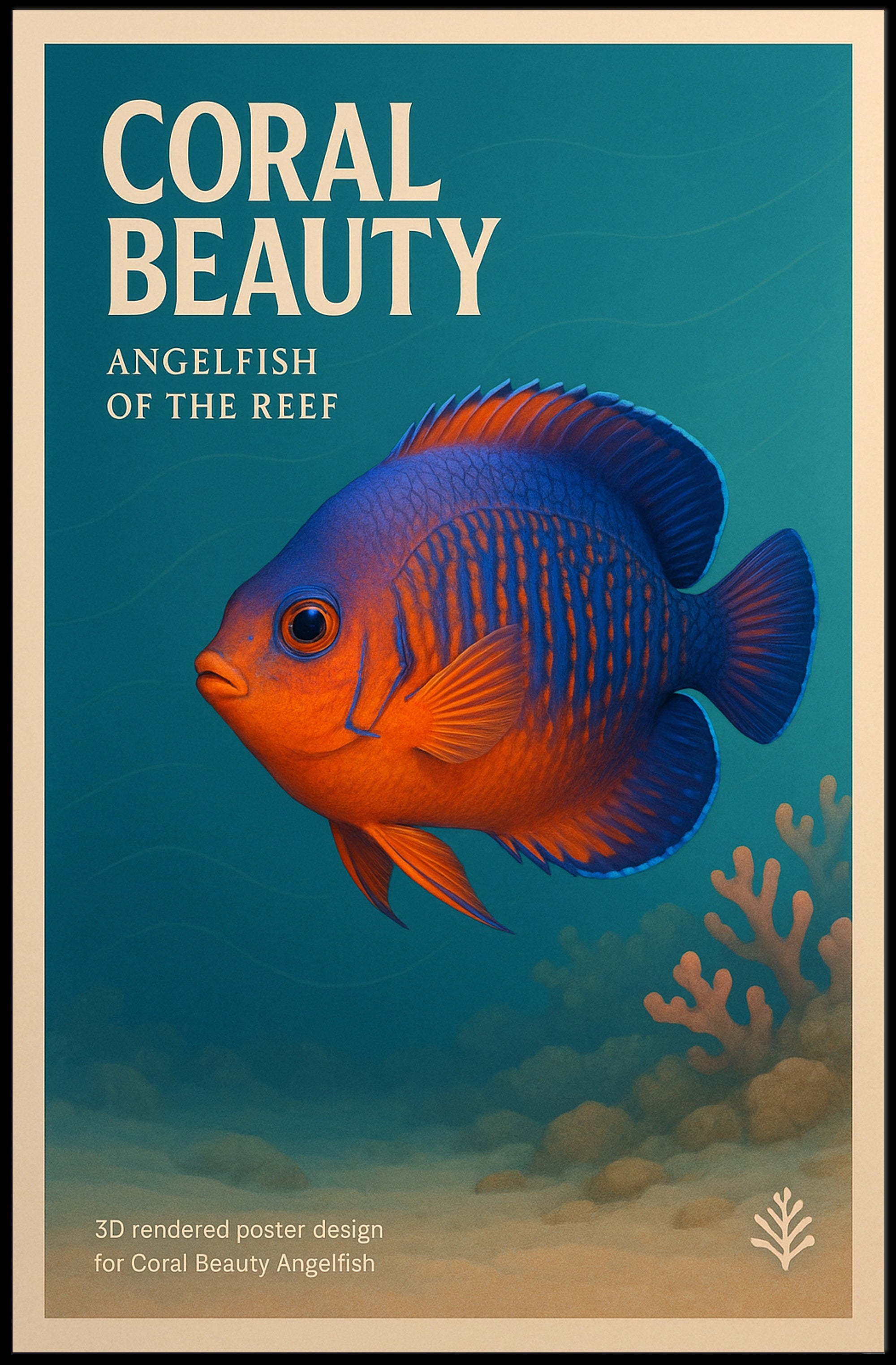 Coral Beauty Angelfish of the Reef Poster PosterGoat