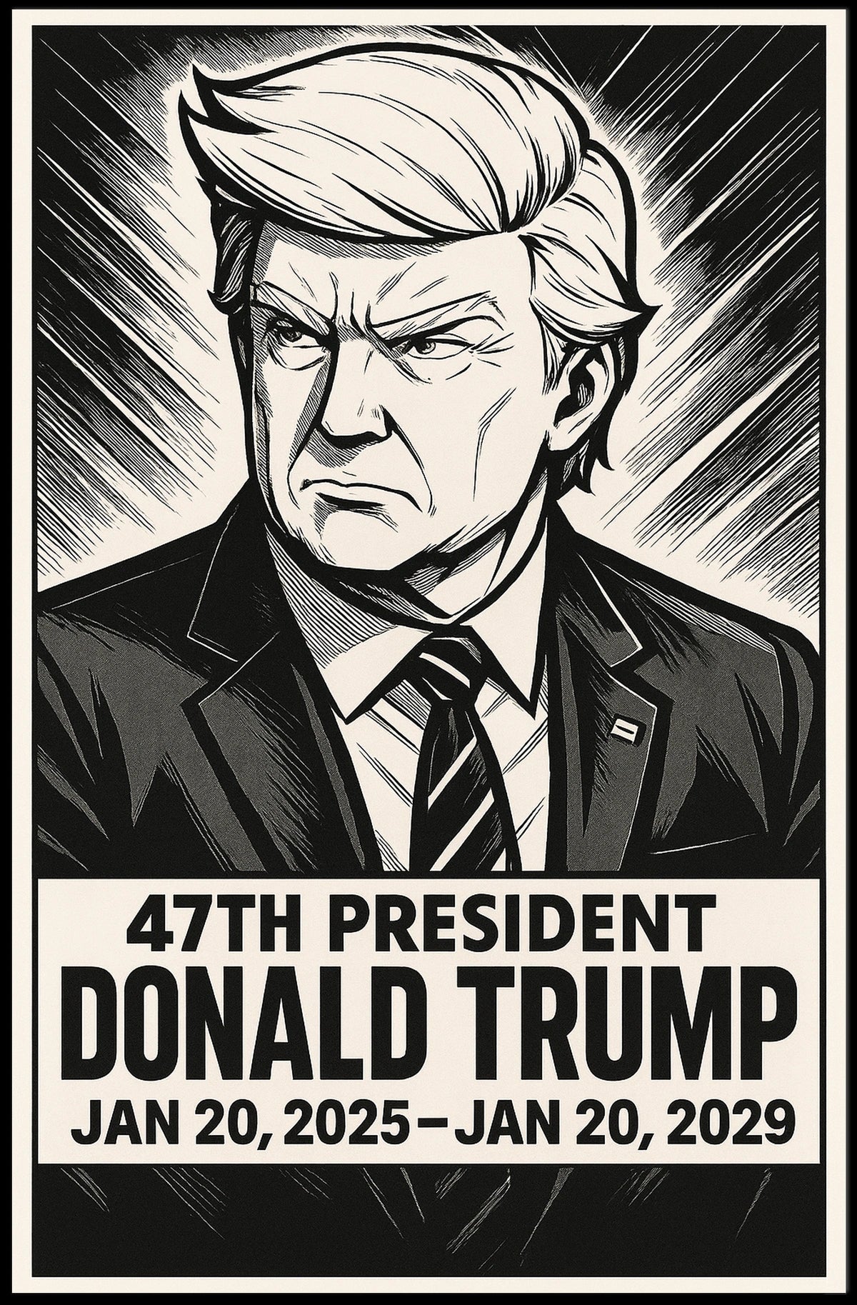 Donald Trump 47th President Poster