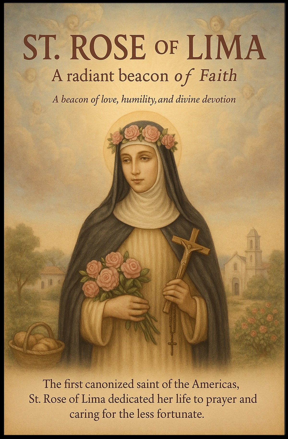 St. Rose Of Lima A Radiant Beacon Of Poster