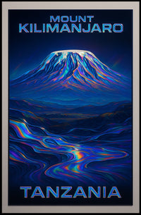 Mount Kilimanjaro Travel Surrealism Poster