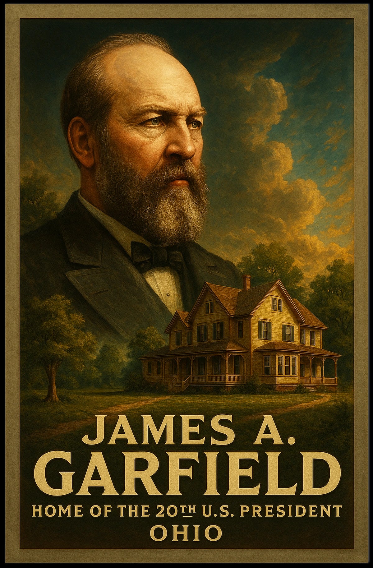 James A. Garfield 20Th President Poster
