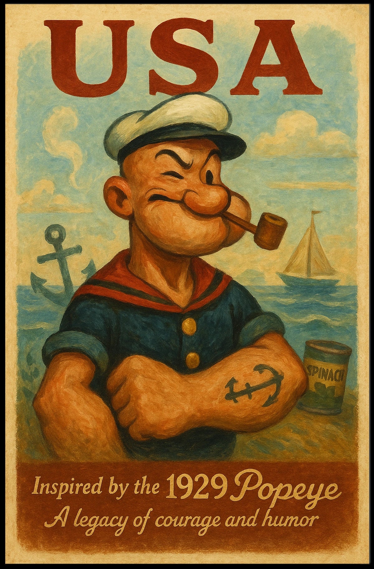 Popeye 1929 Art Poster POP-104
