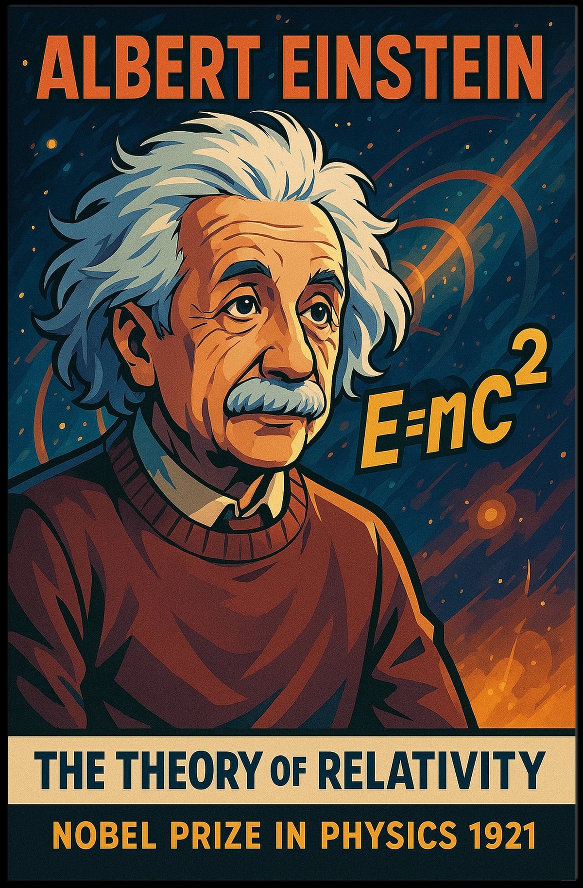 Albert Einstein The Theory Of Poster