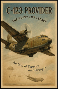C-123 Provider Heavy-Lift Legacy Poster PosterGoat