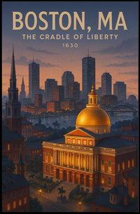 Boston, MA The Cradle of Liberty Poster