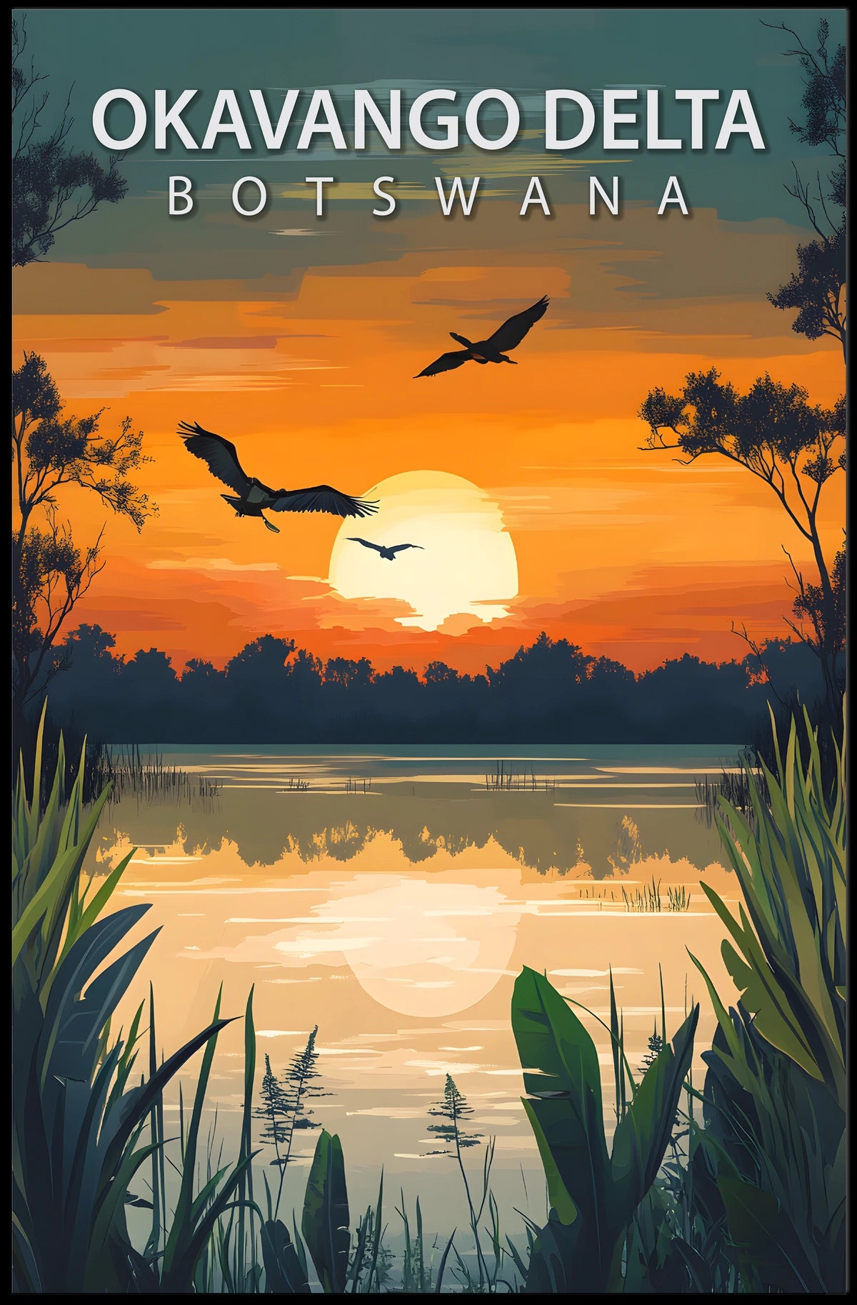 Okavango Delta Botswana Poster