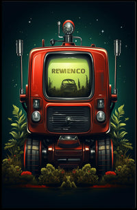 Retro-Futuristic Machine Poster