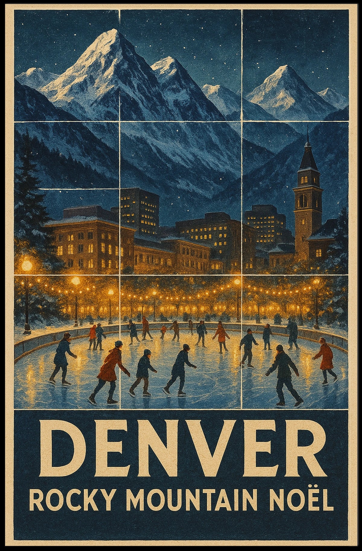 Denver Rocky Mountain NoΓ«l Poster