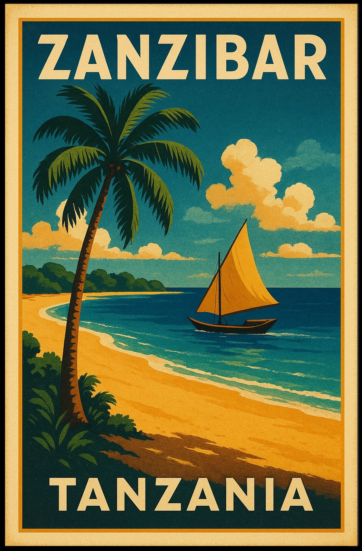 Zanzibar Travel Poster