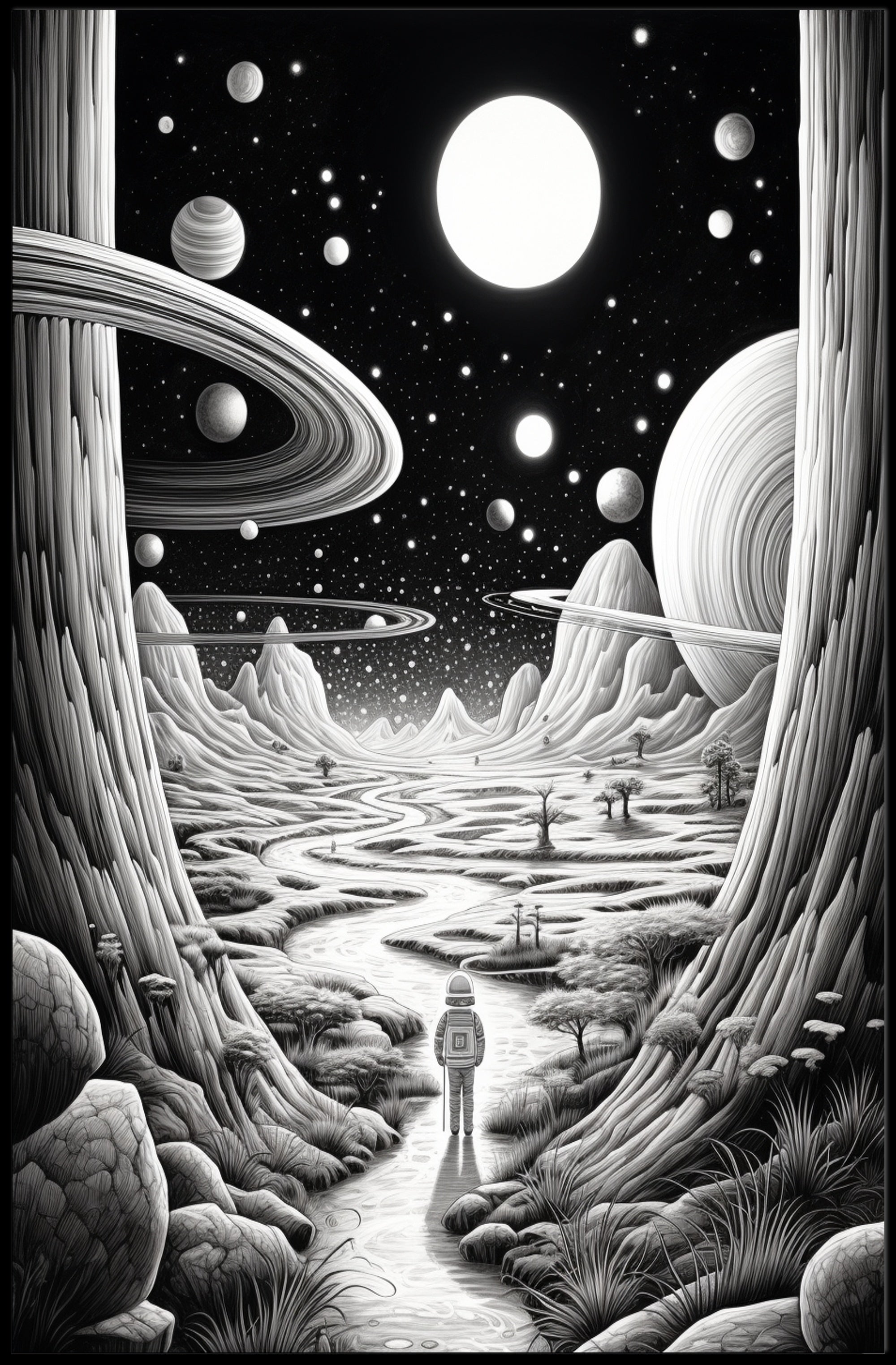 Cosmic Wanderer Poster PosterGoat
