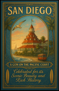 San Diego A Gem On The Pacific Coast Poster