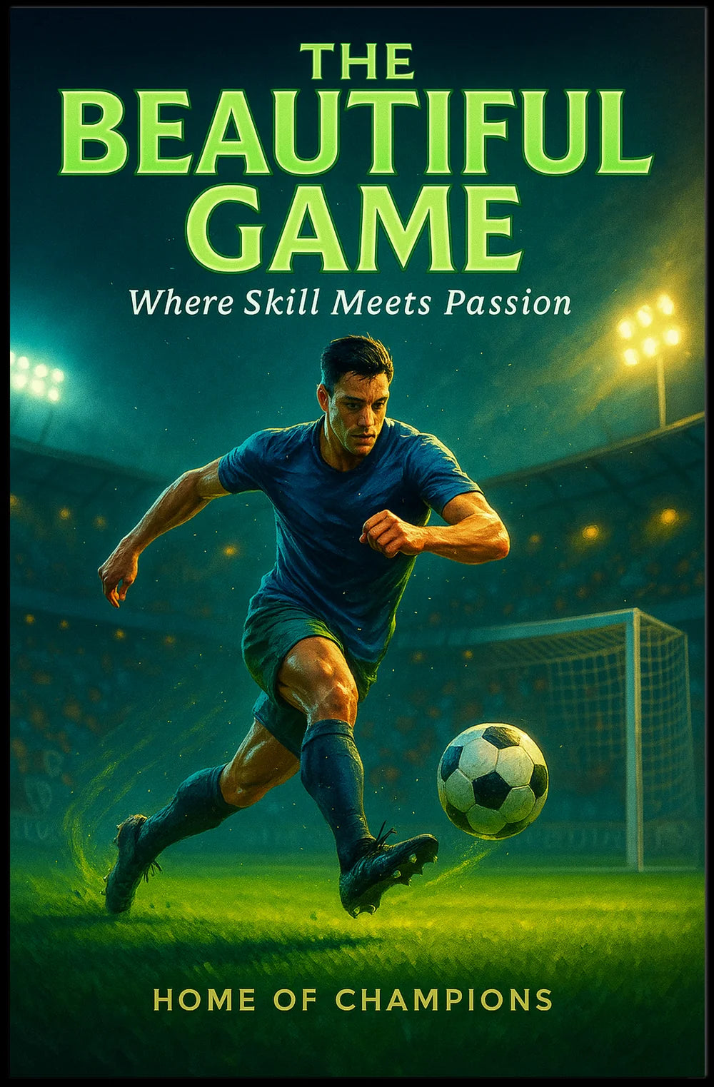 The Beautiful Game Soccer Sports Poster PosterGoat