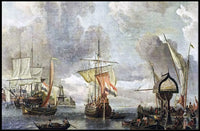 Maritime Harbor Scene Classic Historical Poster