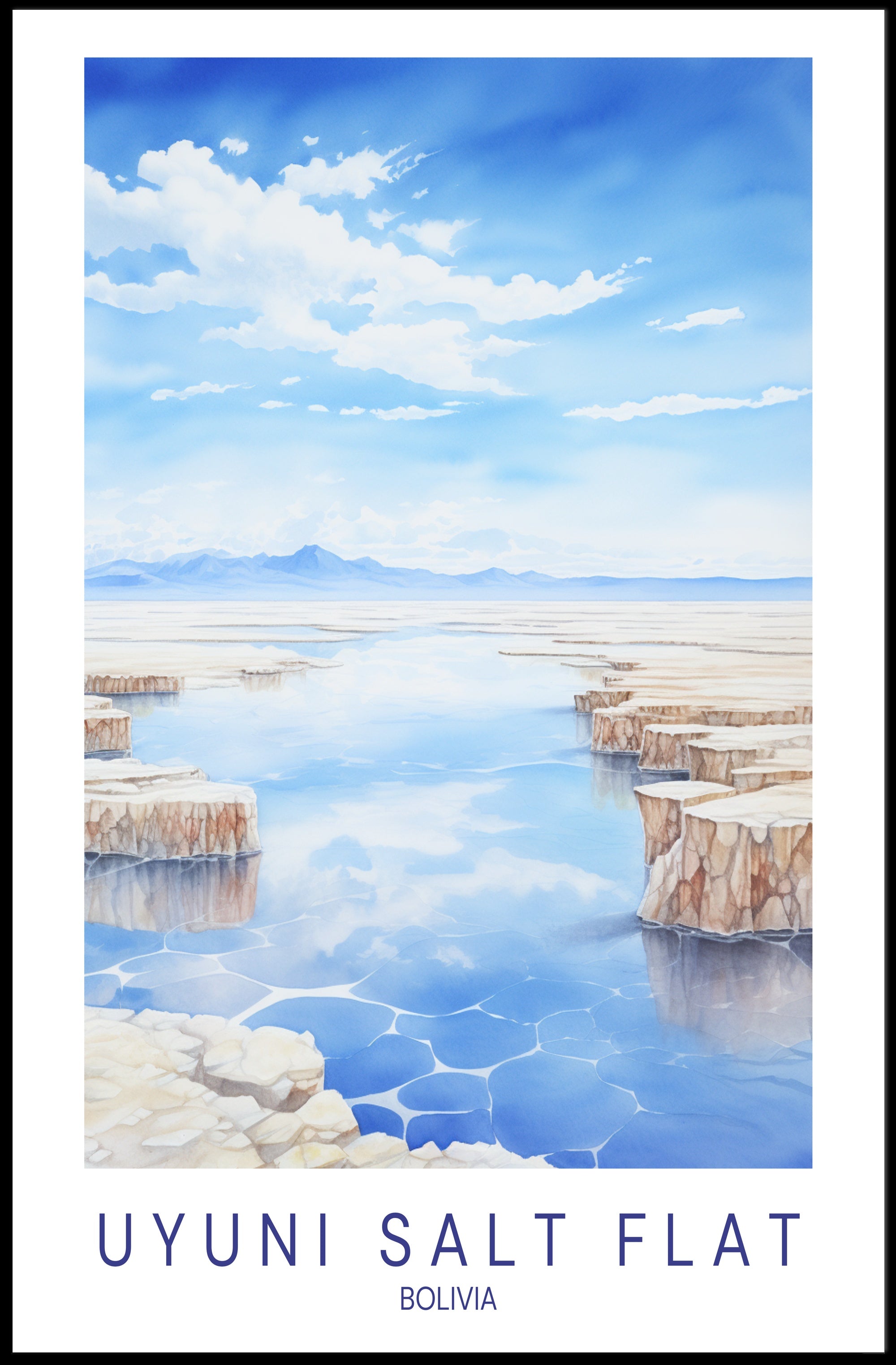 Uyuni Salt Flat Poster PosterGoat