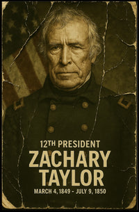Zachary Taylor 12th President of the United States Damaged Photograph Poster