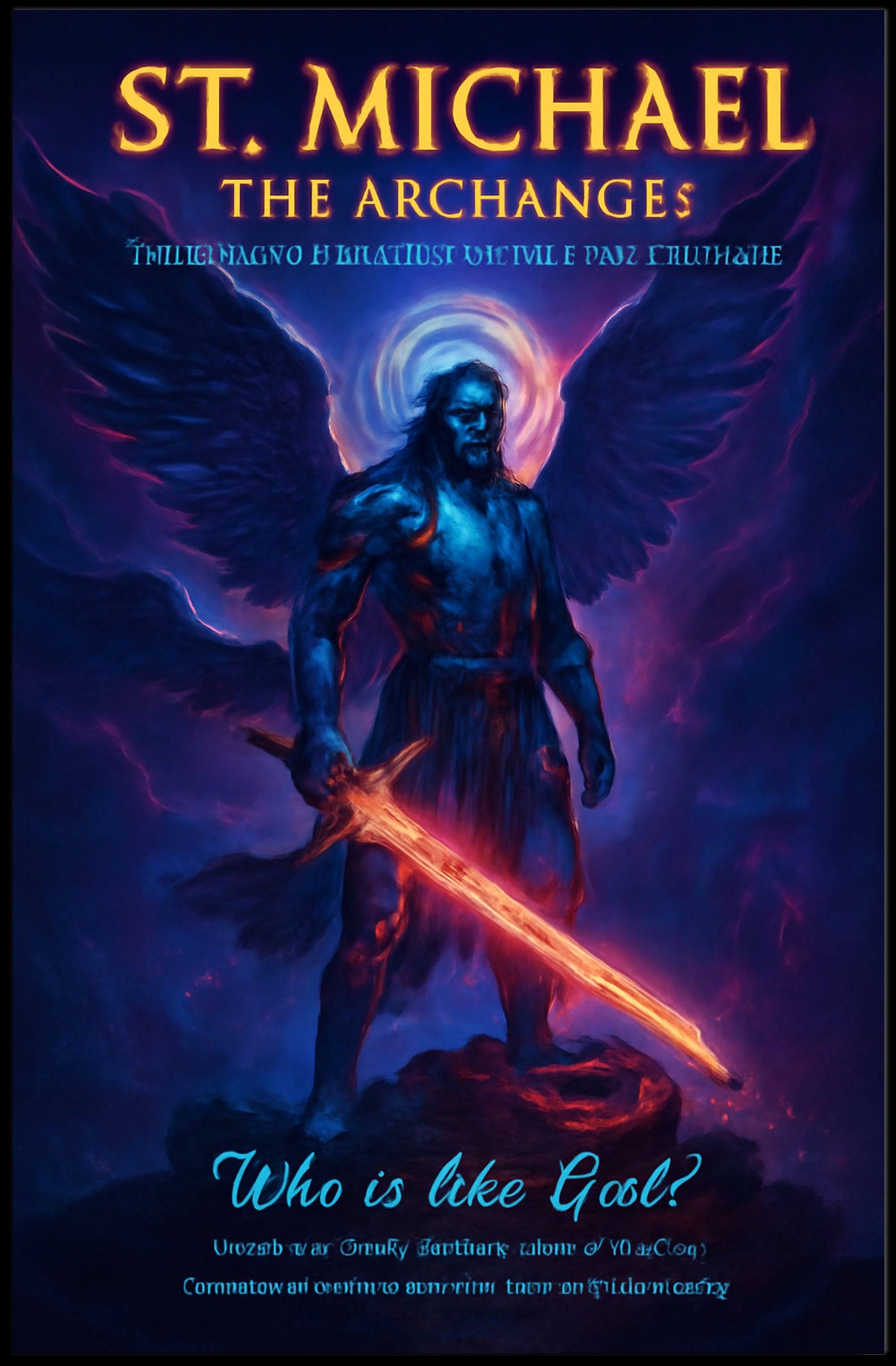 St. Michael's Divine Power Fantasy Mythology Poster PosterGoat