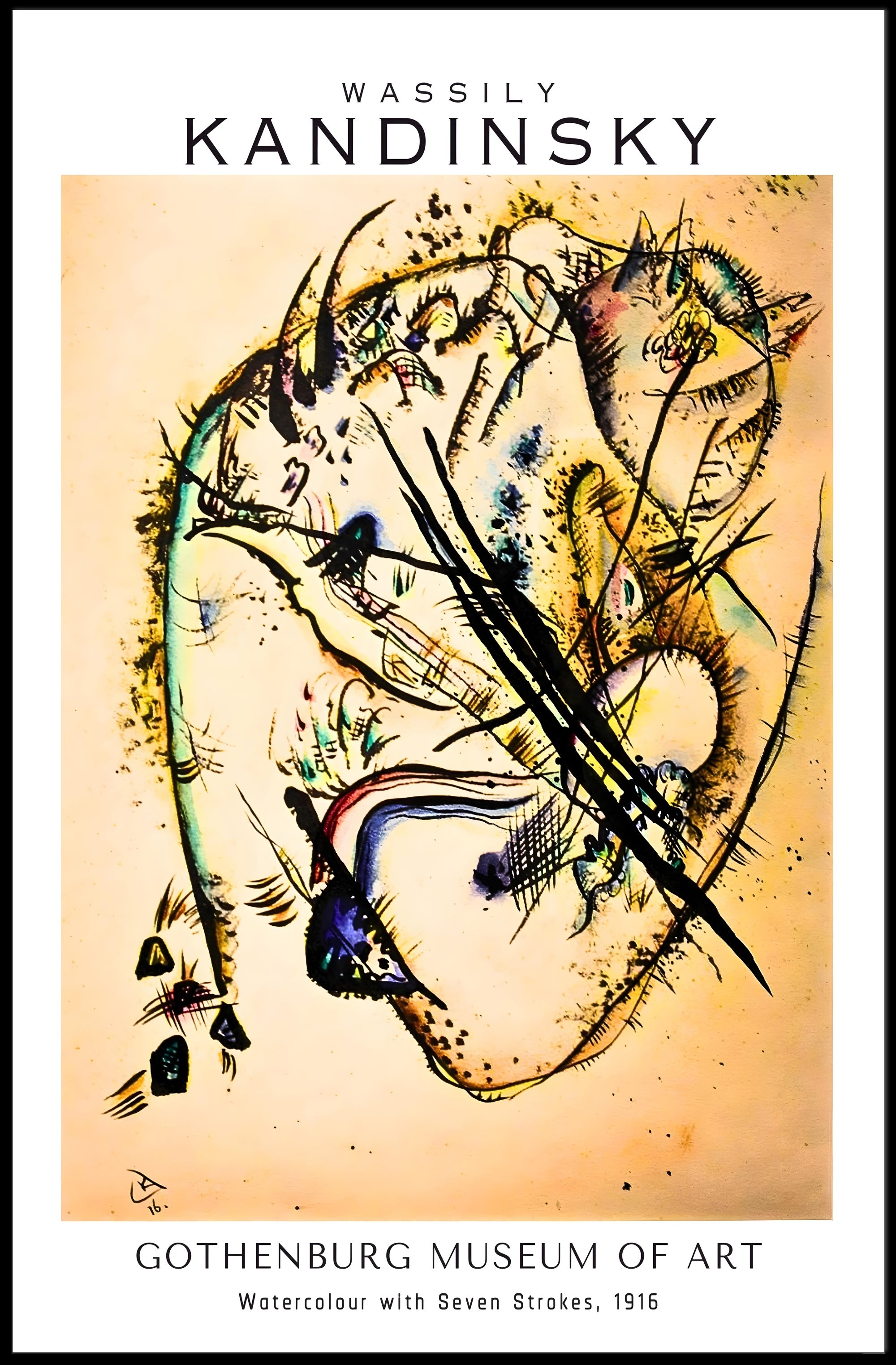 Wassily Kandinsky at the Gothenburg Museum of Art Poster