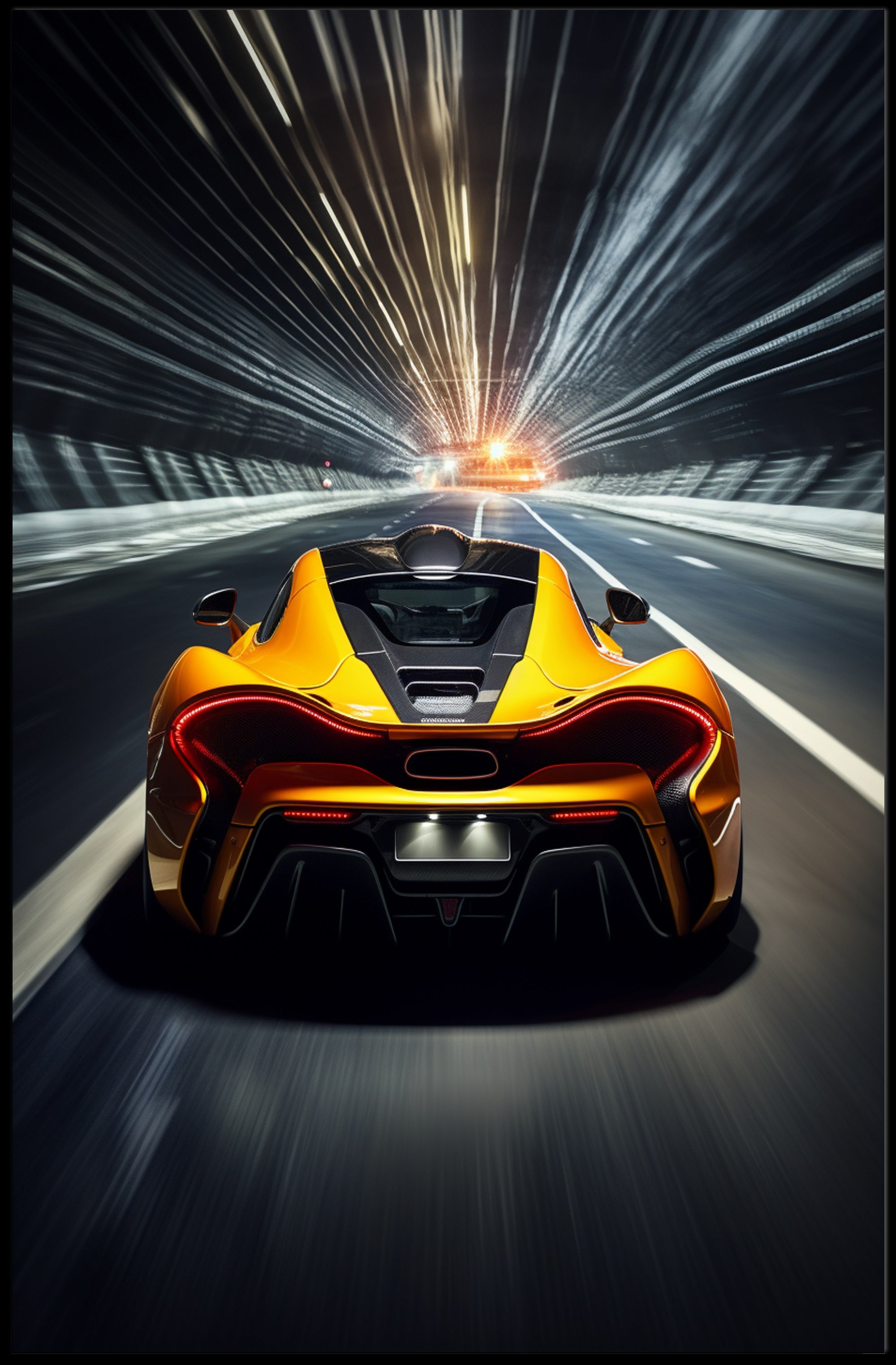 Speeding Into the Future Poster PosterGoat