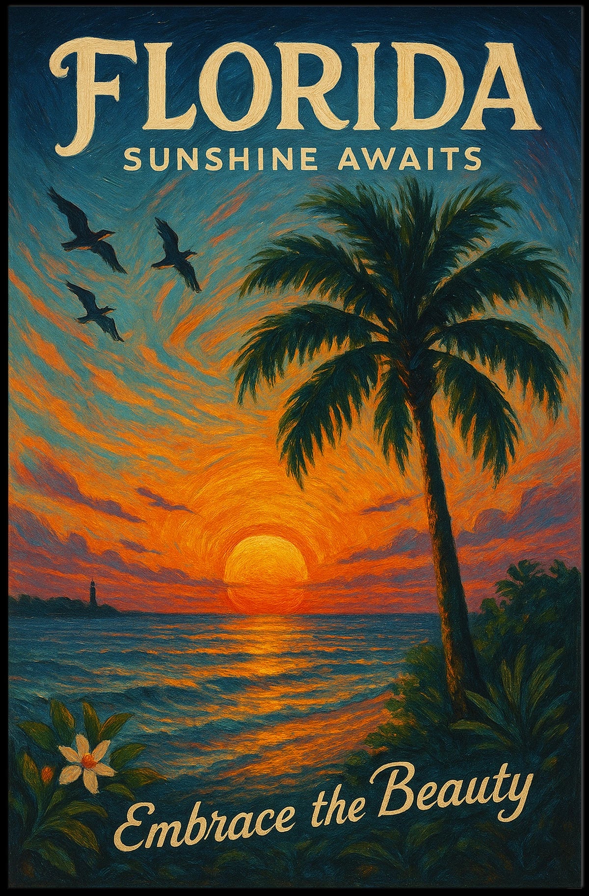 Florida Sunshine Awaits Poster