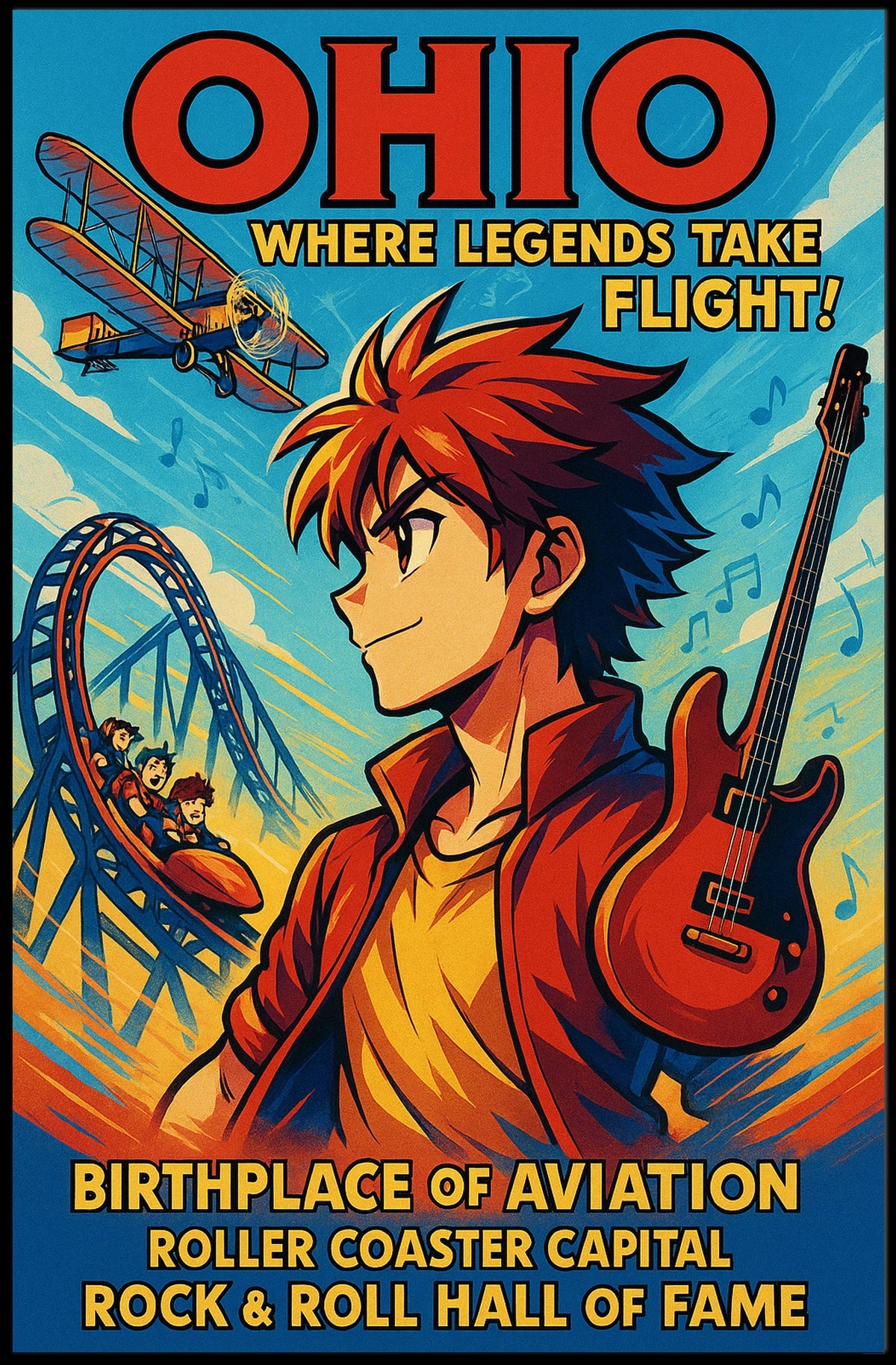 Ohio Where Legends Take Flight Poster