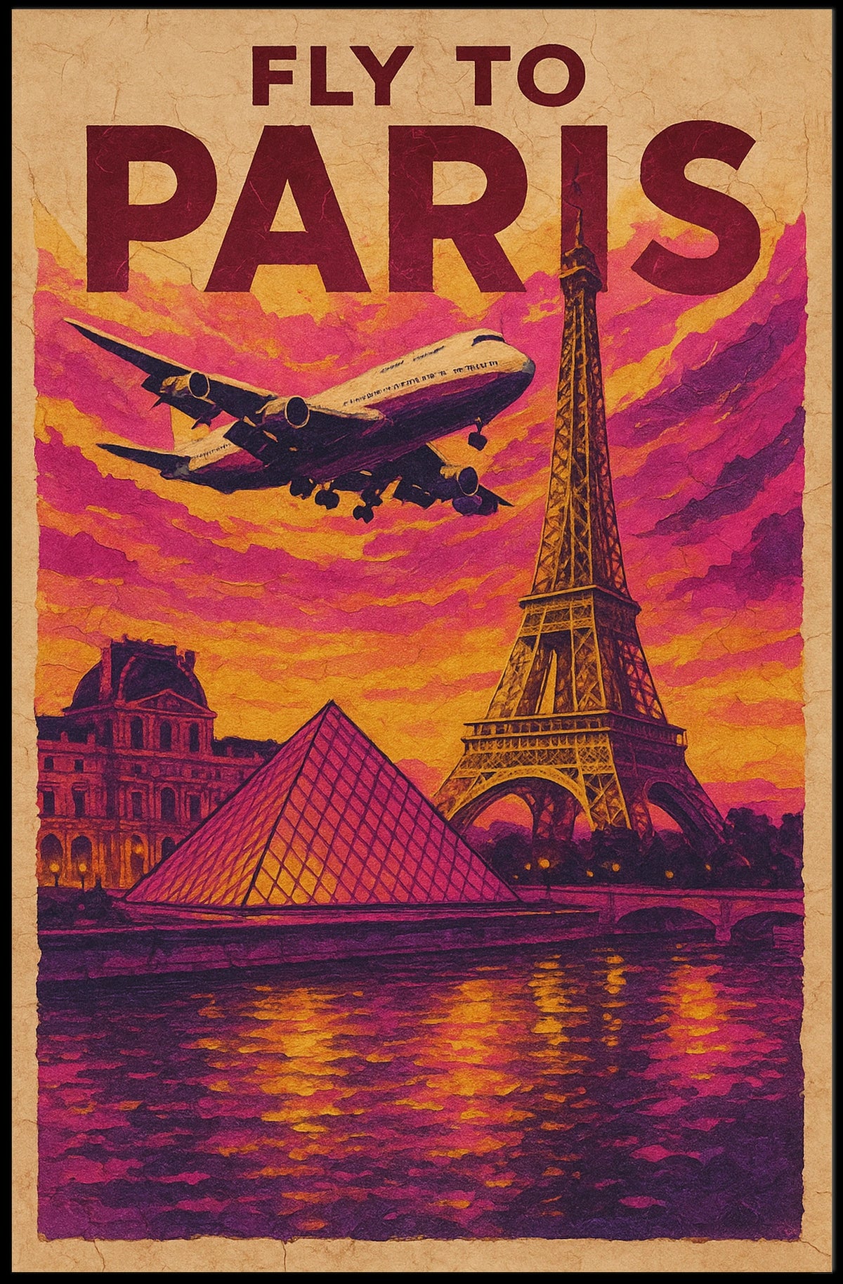 Fly To Paris Poster