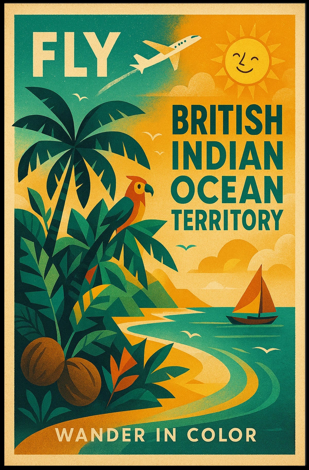 Explore the British Indian Ocean Territory Poster