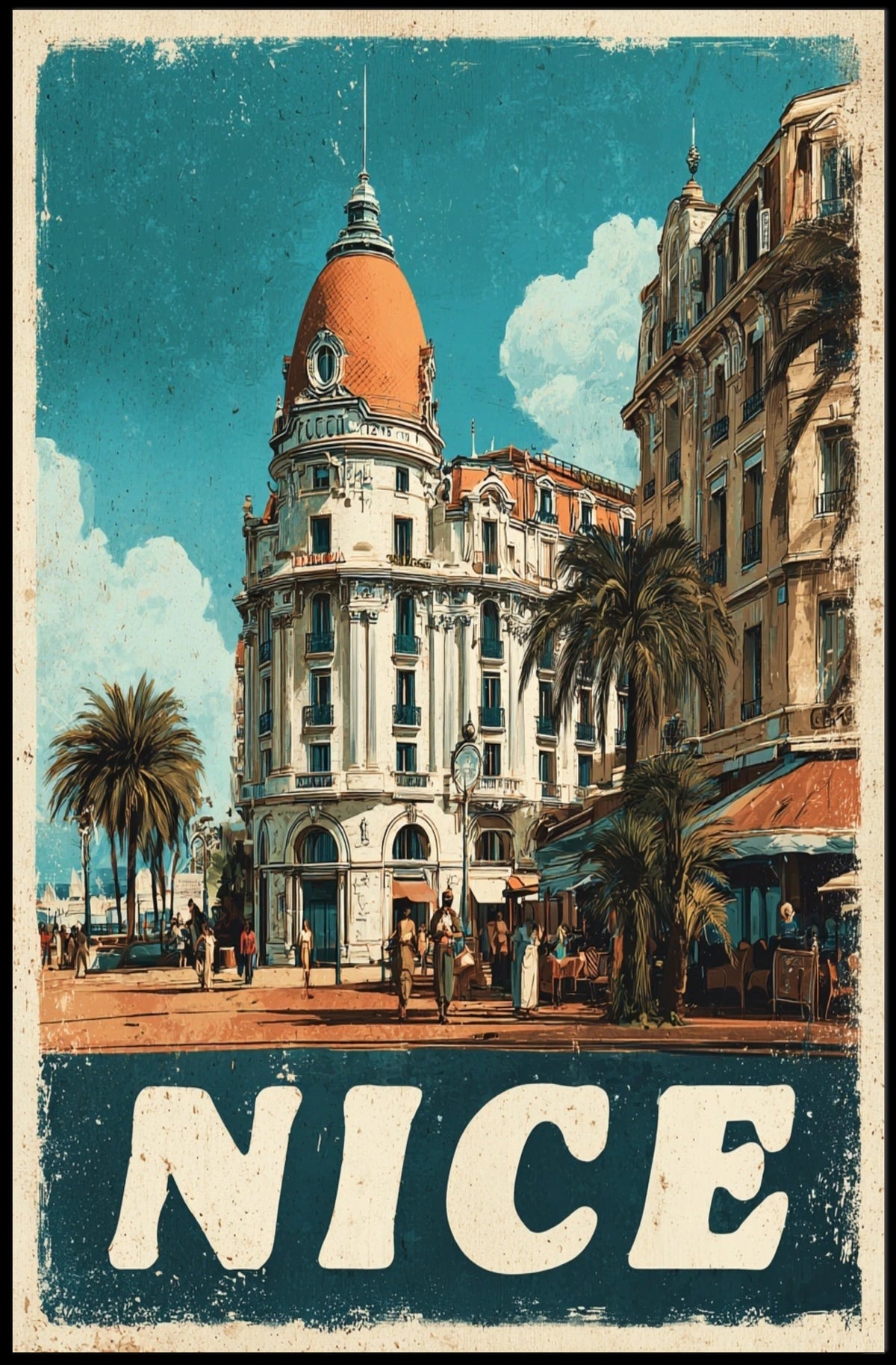 Vintage Nice Travel Poster