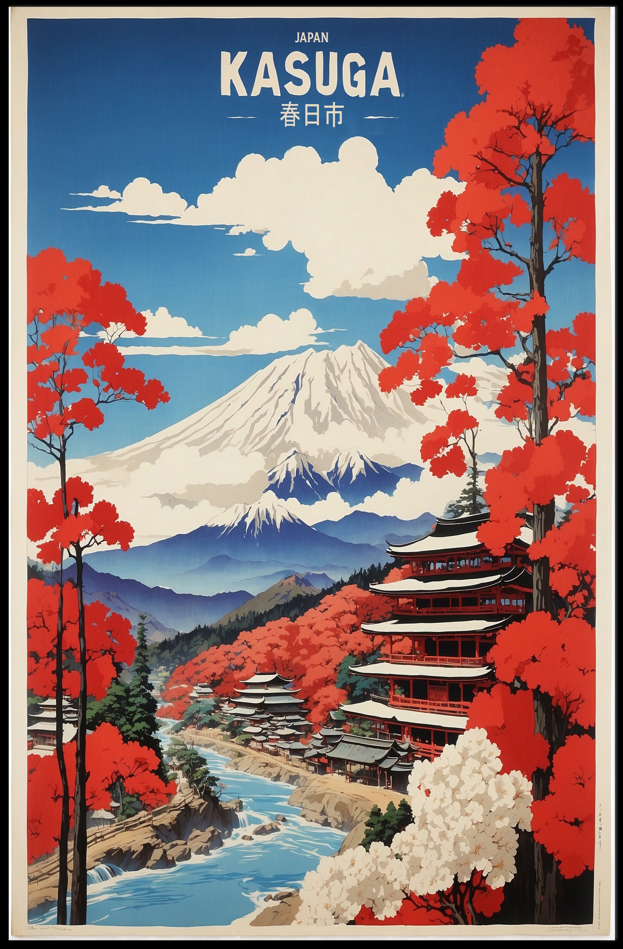 Japanese Serenity: Mount Fuji Cultural Heritage Poster