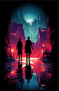 Neon Noir Cityscape Poster