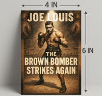 Joe Louis The Brown Bomber Poster PosterGoat