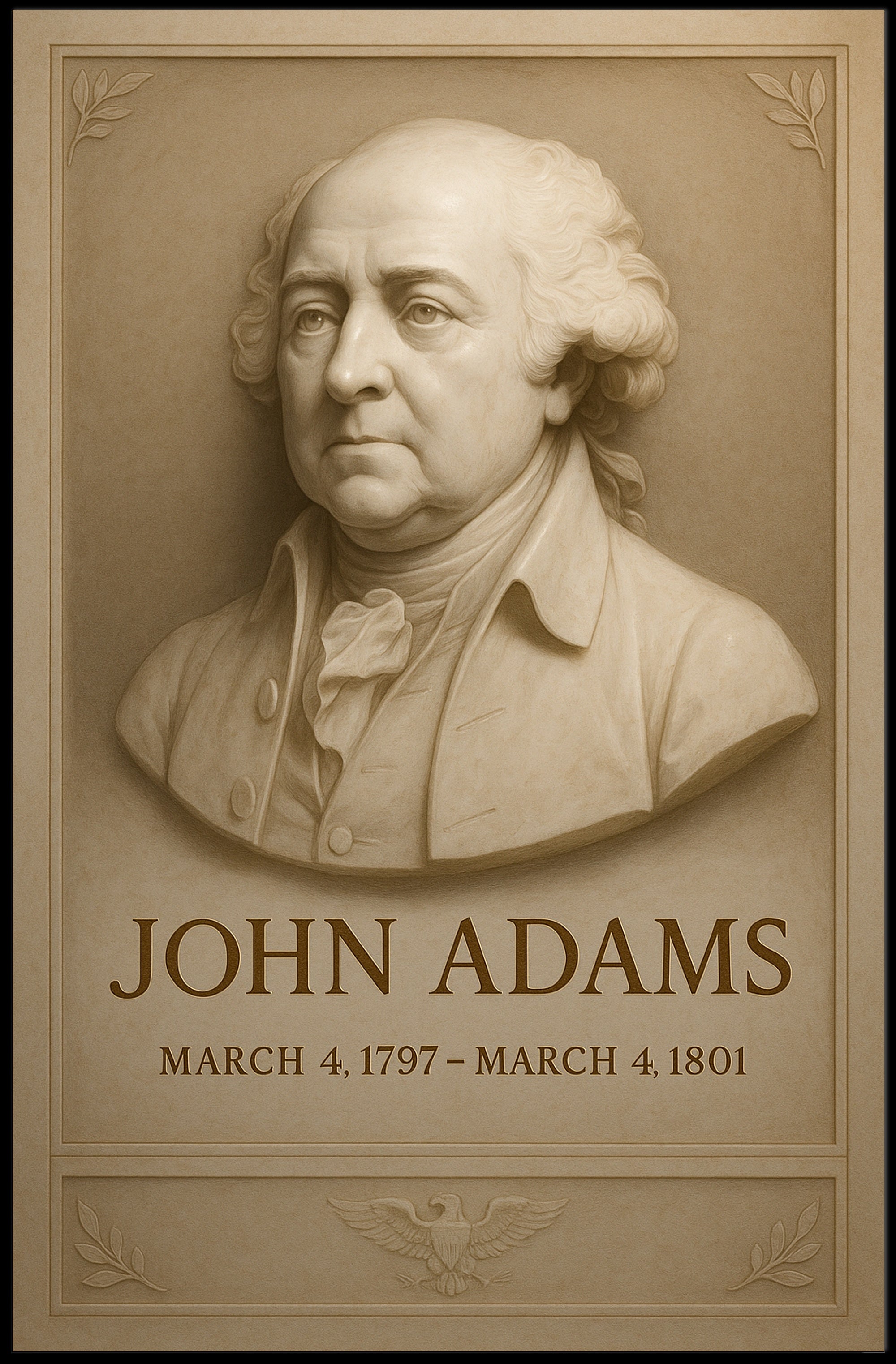 John Adams Commemorative Poster