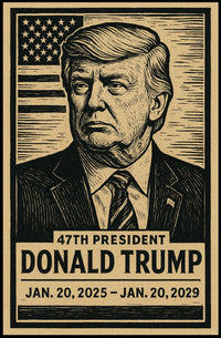 Donald Trump 47th President Scenic Patriotic Heritage Timeless Wall Art Iconic Legacy Gift Poster