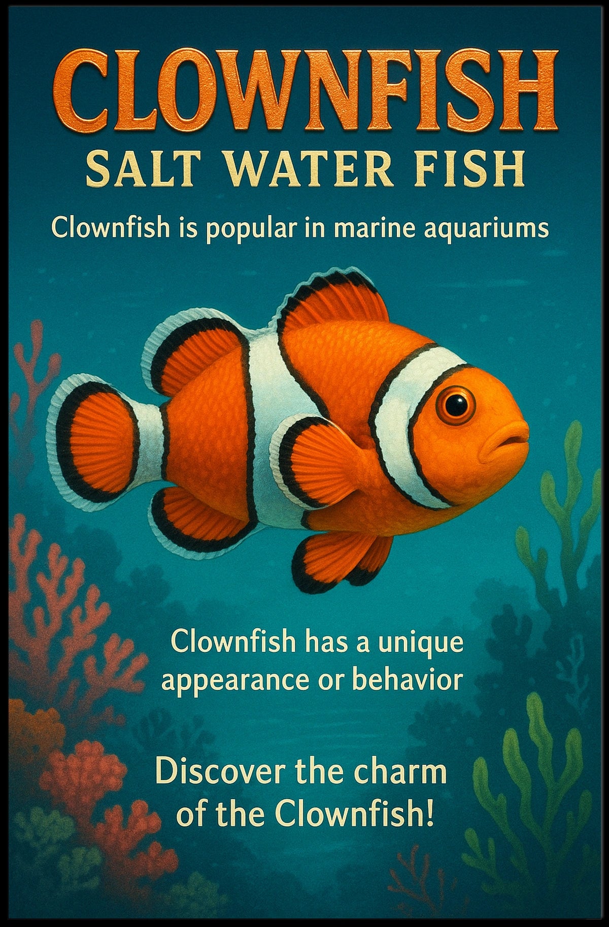 Discover the Charm of the Clownfish Poster