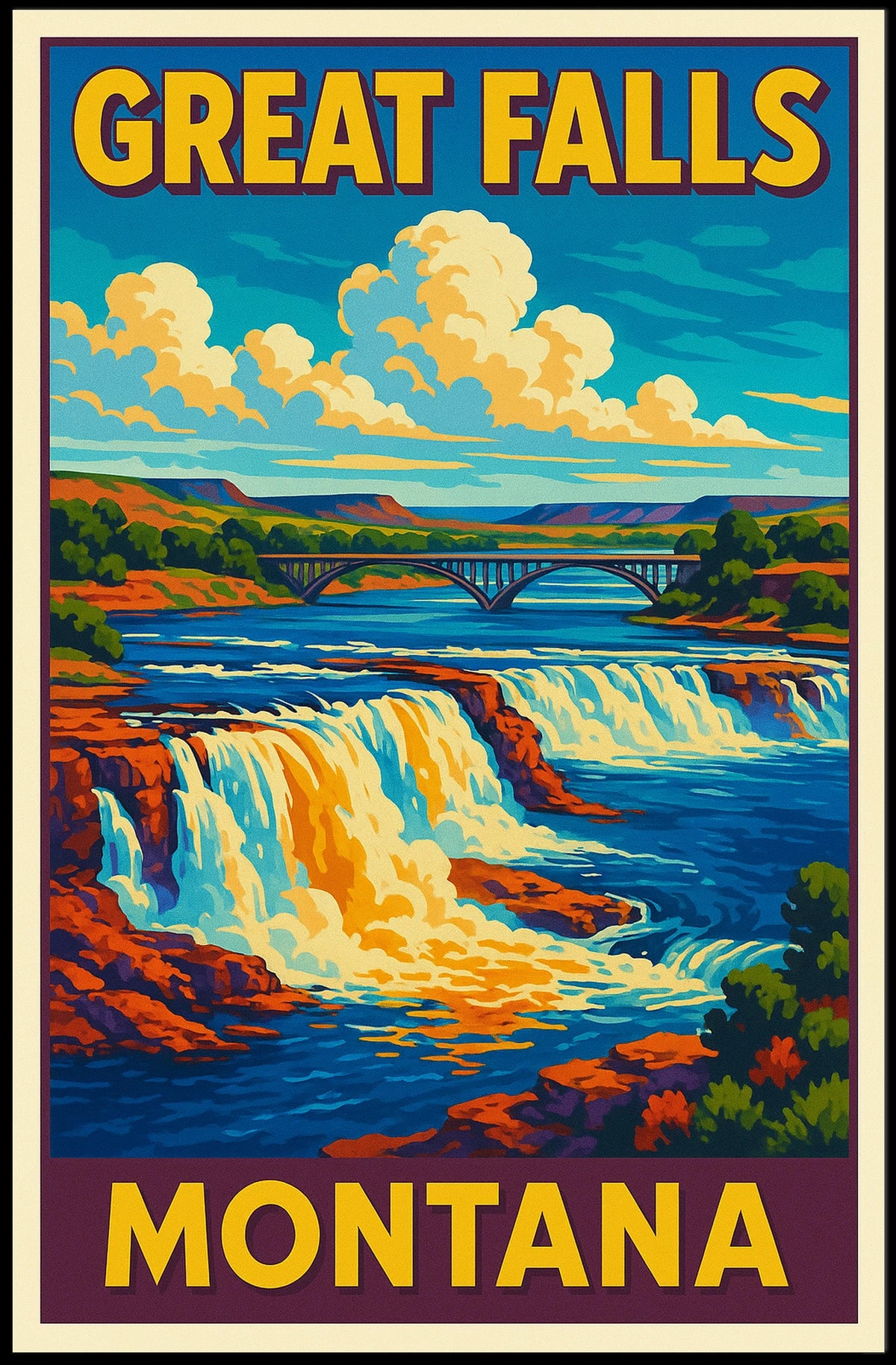 Great Falls, Montana Poster