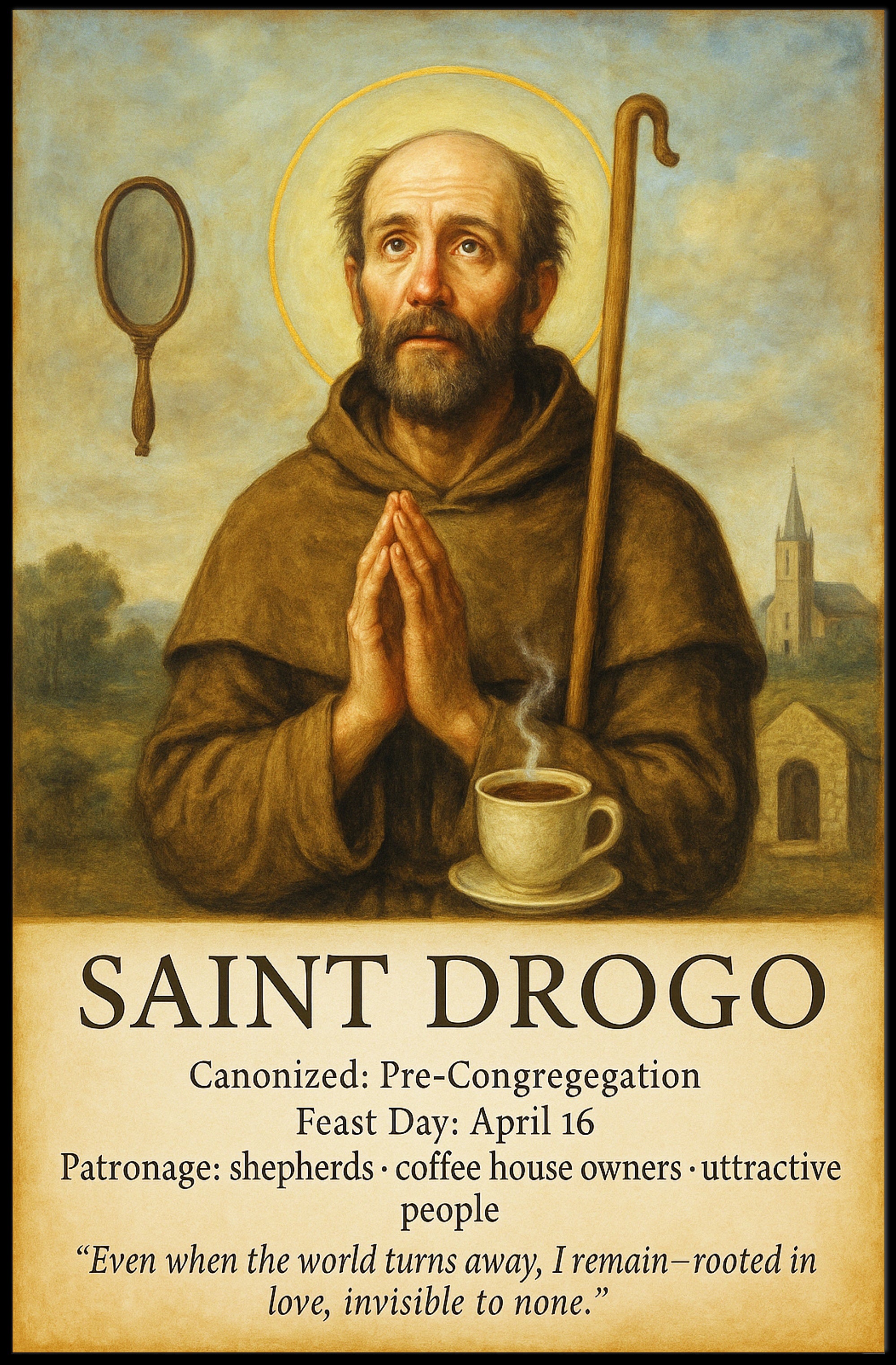 Saint Drogo Poster PosterGoat