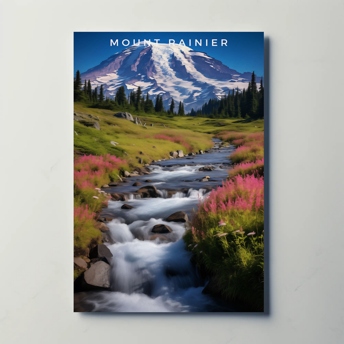 Mount Rainier National Park Poster