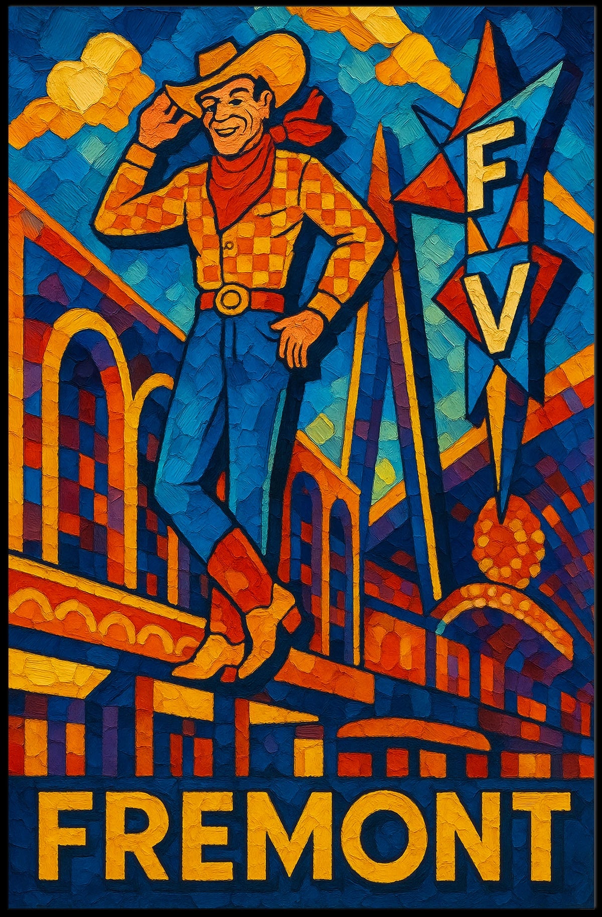 Fremont Cowboy Poster