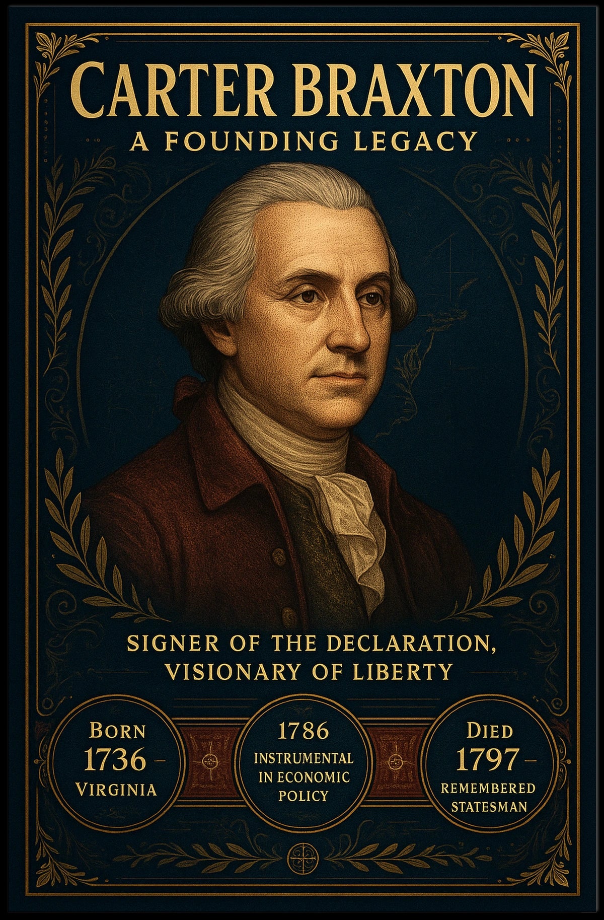 Carter Braxton A Founding Legacy Poster