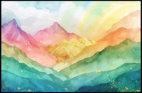 Vibrant Mountain Landscape Poster