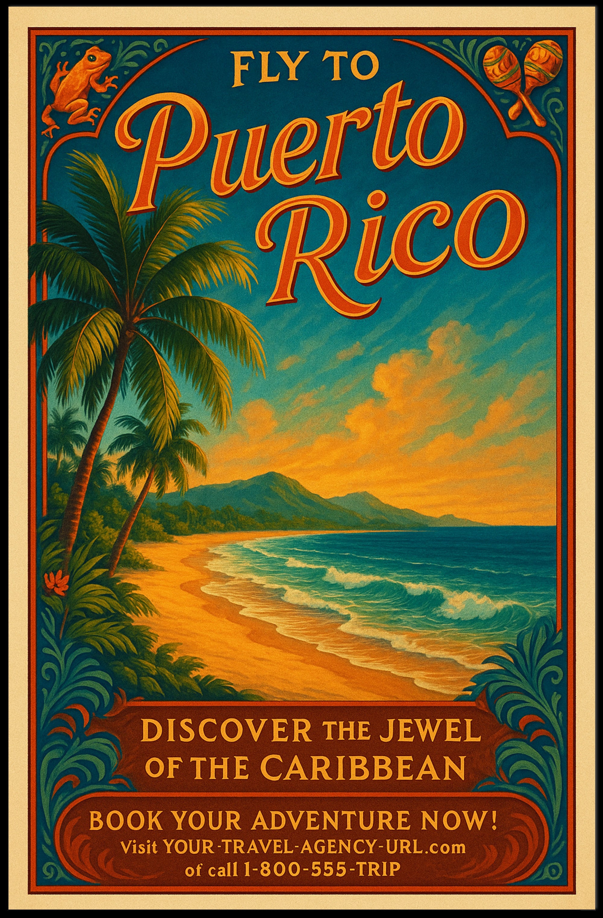 Discover The Jewel Of The Caribbean Poster